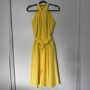 Julia Jordan Yellow Midi Dress